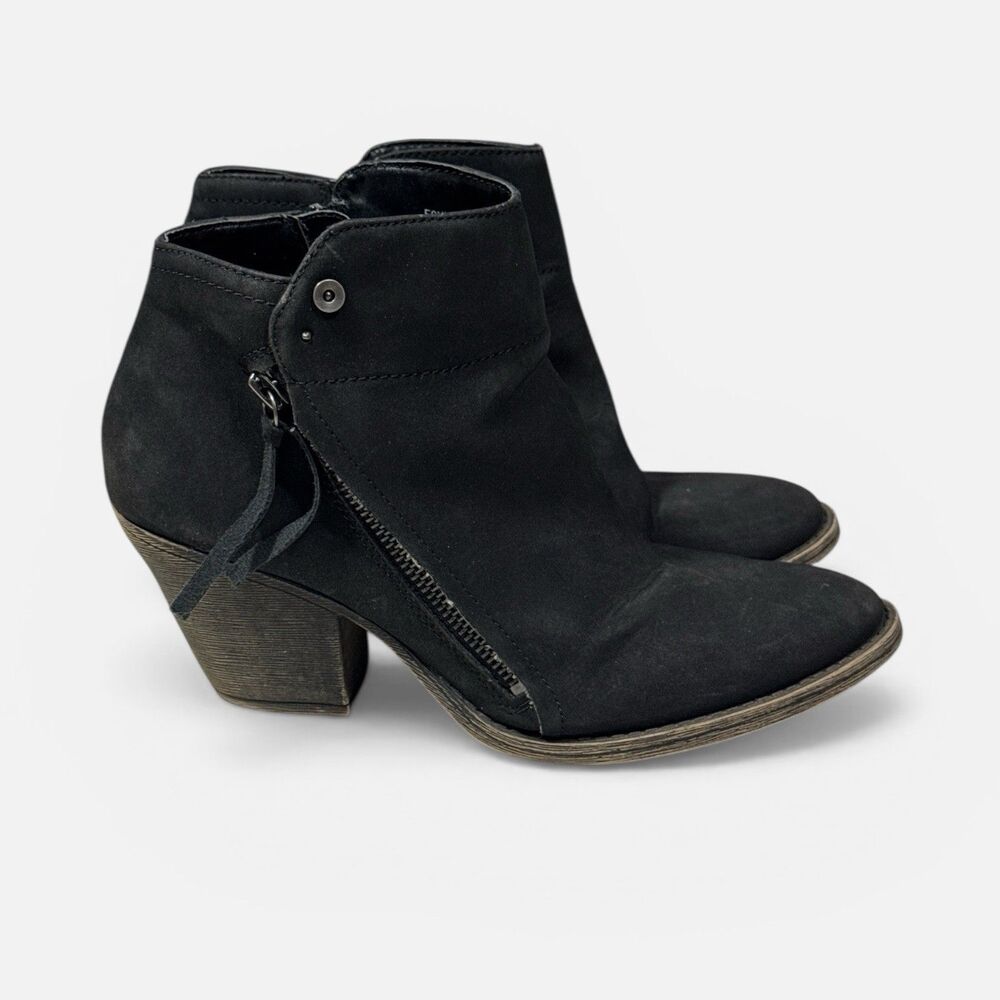 POP Founder Black Ankle Bootie Boots Sz 8.5